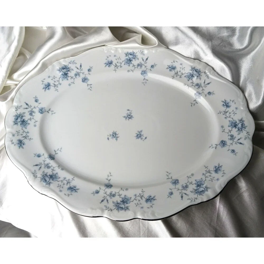 Johann Haviland Blue Garland 14 1/2'' OVAL PLATTER
